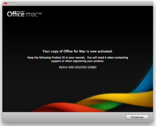 2011 office for mac product key