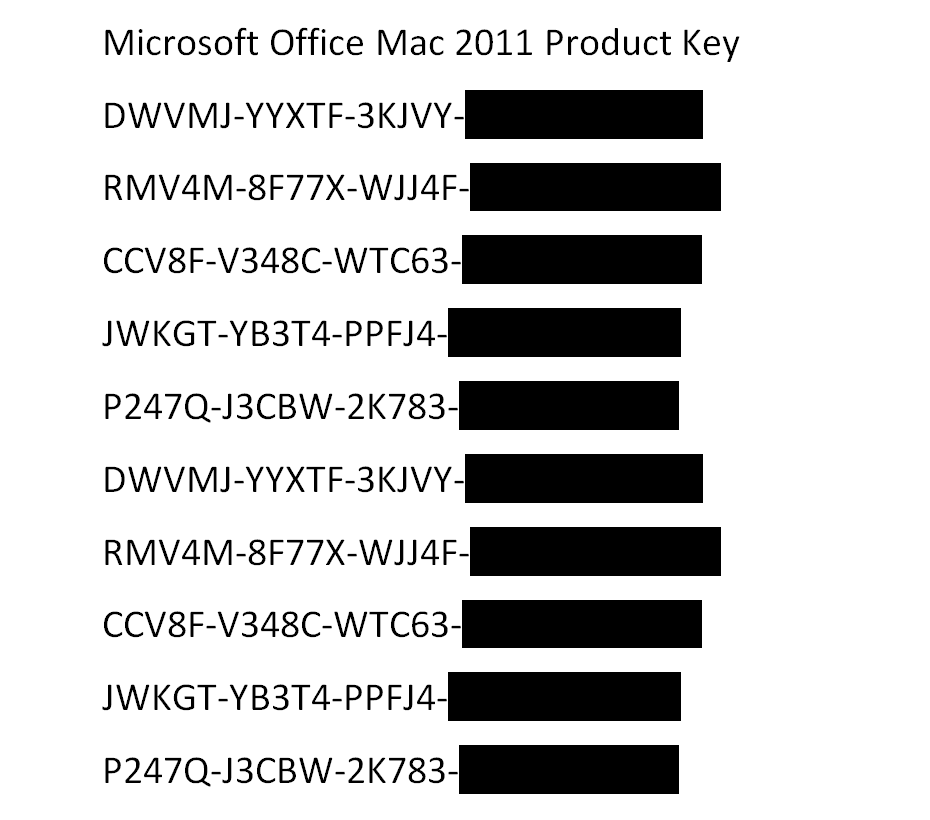 Microsoft office 2011 for mac product key