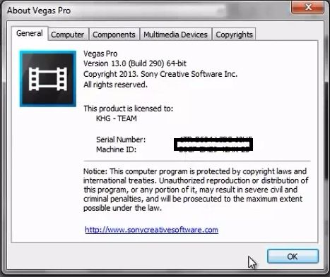 Vegas pro 11.0 serial key