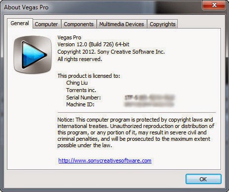 vegas pro 13 serial number