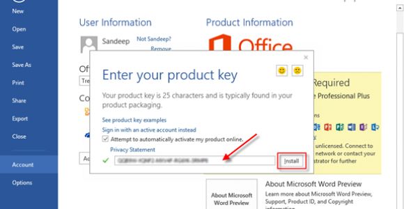 microsoft office 365 product key 2016 free