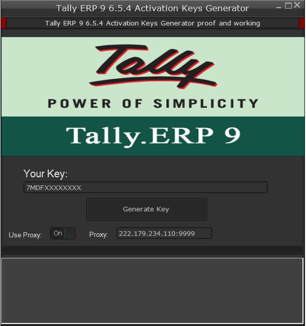 Tally ERP 9 6.5.4 Activation Keys Generator